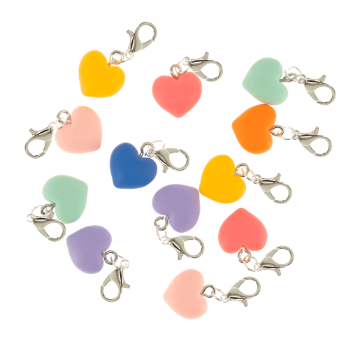 Zawieszka typu CHARMS HEART POM POM