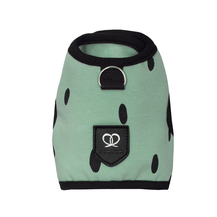 Kamizelka Pom Pom Antique Green Leopard